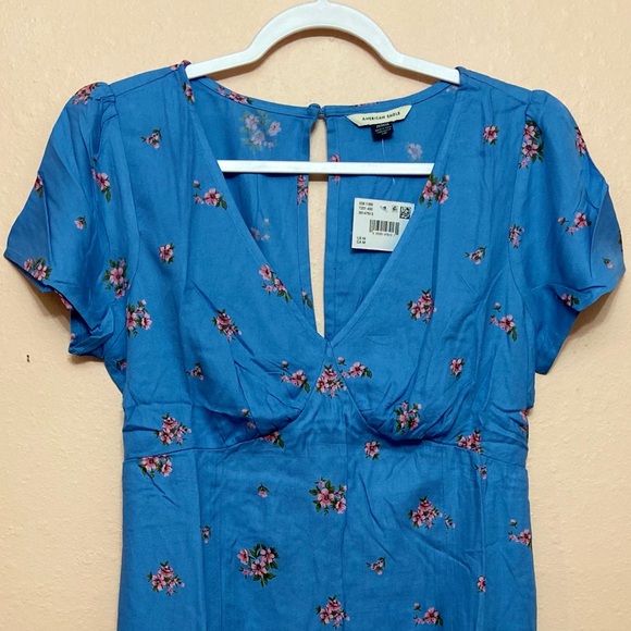 American Eagle Floral Short-Sleeve Mini Dress - Picture 4 of 8